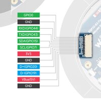 ESP32-S3 2.8 Zoll Round Display Development Board 480×480 – WiFi, Bluetooth, Touch optional - Ansicht 8