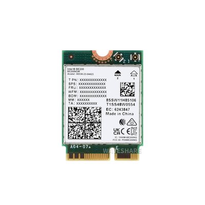 Wireless BE200 NIC Tri Band WiFi 7 - Bluetooth 5.4 - NGFF...