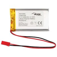 Lithium Polymer LiPo Batterie - 3.7V 2200mAh - JST-PH2 2mm - LP903759