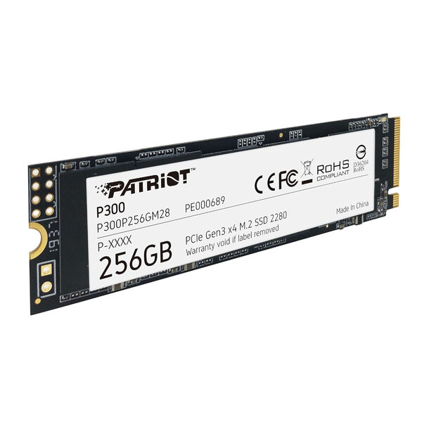Patriot P300 M.2 NVMe PCIe SSD 2280 GEN 3x4 – 256GB – M-Key