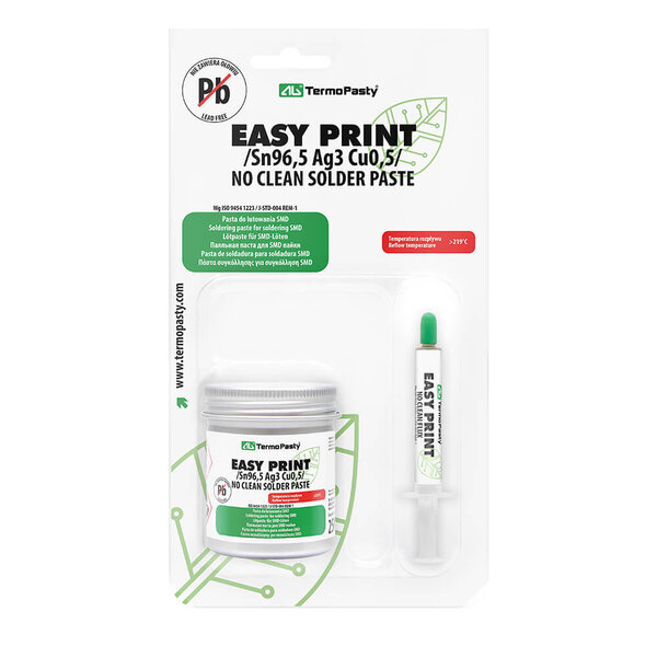 Easy Print Lötpaste Sn96.5Ag3Cu0.5 - Bleifrei - 250g Metalldose