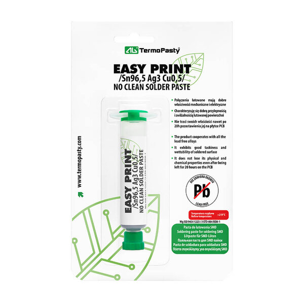 Easy Print Lötpaste Sn96.5Ag3Cu0.5 - Bleifrei - 40g Kartusche