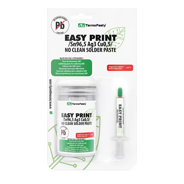 Easy Print Lötpaste Sn96.5Ag3Cu0.5 - Bleifrei - 500g Metalldose