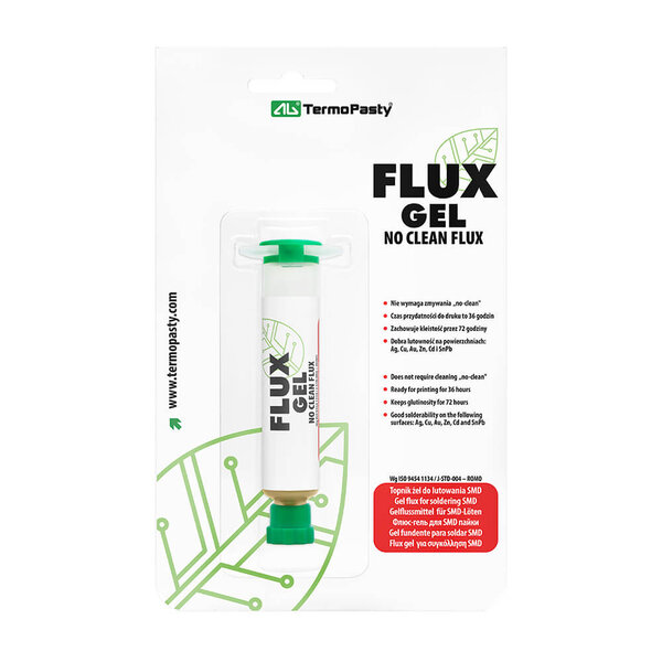 Flux Gel - RMA Klasse Flussmittelgel für SMD- und SMT-Lötungen - 10ml Kartusche