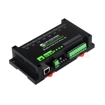 8-Kanal Ethernet Relay Modul - Modbus RTU/TCP, Digital...