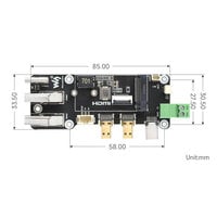PCIe-zu-M.2-Multifunktionsadapter für Raspberry Pi 5 – 4K-Ausgabe – NVMe-SSD-Unterstützung