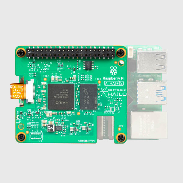 Raspberry Pi AI HAT+ 2 - 40 TOPS Hailo 10H