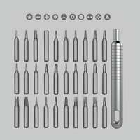 PCW08A Premium-Präzisionswerkzeug-Set, 30-teilig