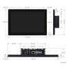 10,1" Industrial HMI Touch Display für Raspberry Pi l – Dual 4K HDMI - 10-Point Touch -Alugehäuse - Ansicht 7