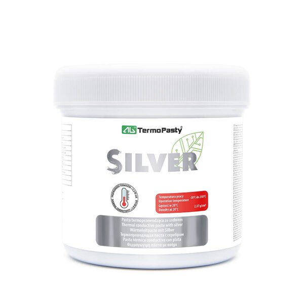 Wärmeleitpaste Silver 3,8 W/mK für CPU und GPU Kühlung 1kg Kunststoffbox