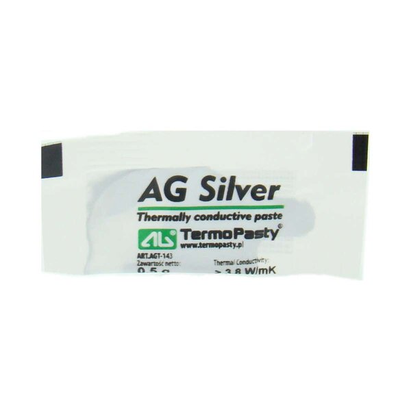 Wärmeleitpaste Silver 3,8 W/mK für CPU und GPU Kühlung 0,5g Sachet