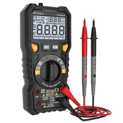 PCW02A Digitalmultimeter True RMS CAT IV 600V