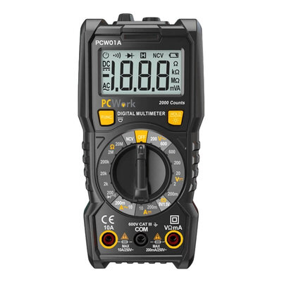 PCW01A Digitalmultimeter 2000 Counts CAT III 600V