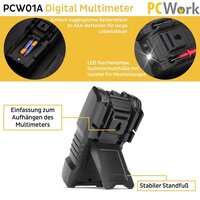 PCW01A Digitalmultimeter 2000 Counts CAT III 600V - Ansicht 7