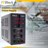 PCW07A Labornetzteil 0-30V 5A DC Netzgerät USB - Ansicht 3