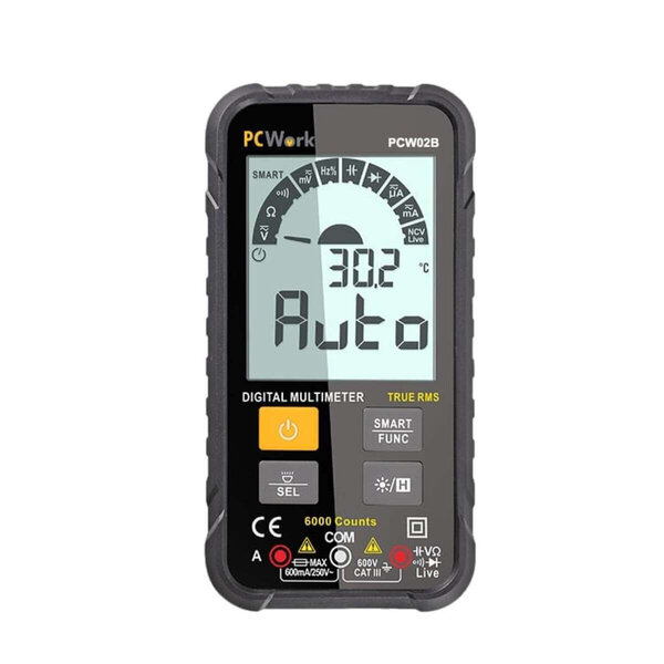 PCW02B Digitalmultimeter True RMS Smart Auto Range