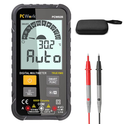 PCW02B Digitalmultimeter True RMS Smart Auto Range