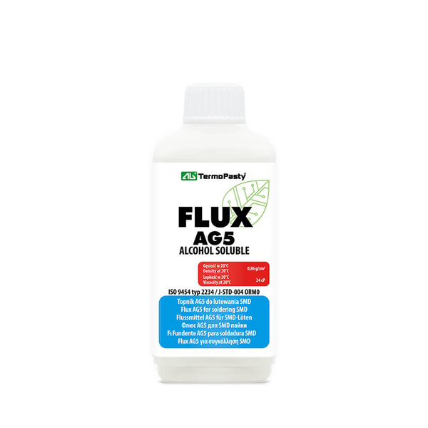 Flussmittel AG5 - Harzfreies Löten SMD 300-400°C 1000 ml Kunststoffflasche