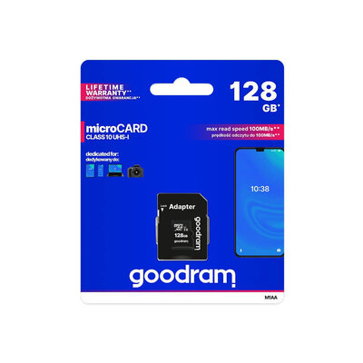 Goodram microSDXC UHS-I Class 10 Speicherkarte mit Adapter