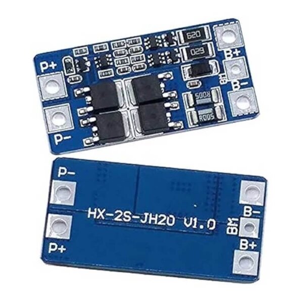 Li-Ion Managementsystem BMS für 2 2S Li-Ion 18650 Zellen 10A mit Schaltkreisschutzmodul PCM