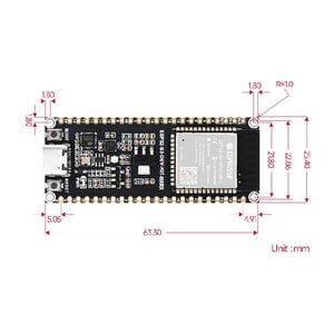 Waveshare ESP32-S3 DEVKIT N16R8 &ndash; 16MB Flash, 8MB PSRAM, WiFi &amp; BLE 5 - Ansicht 8