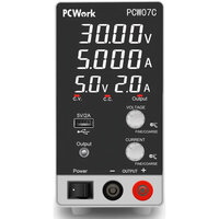 Labornetzteil 0 bis 30V / 0 bis 5A mit USB - PCW07C
