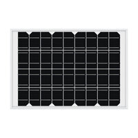 Polysilizium-Solarpanel 18V 10W 34x23cm