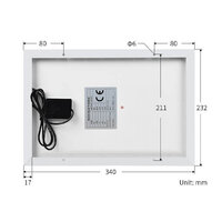 Polysilizium-Solarpanel 18V 10W 34x23cm - Ansicht 5