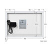 Polysilizium-Solarpanel 18V 10W 34x23cm - Ansicht 5