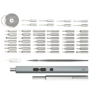 58-in-1 Elektrischer Pr&auml;zisions-Schraubendreher mit 50-tlg. S2-Bitsatz &amp; Zubeh&ouml;r - Ansicht 2