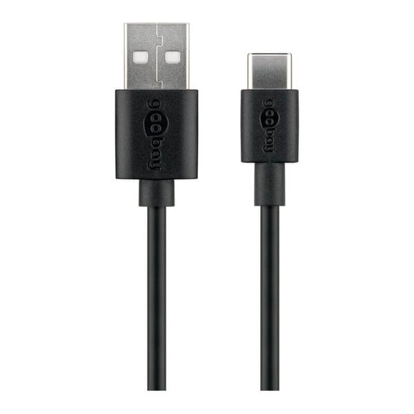 Goobay USB-C Lade- und Synchronisationskabel 10cm (3 A, 480 Mbit/s)