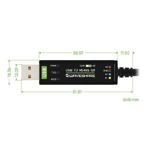 Industrieller USB auf RS485 Konverter mit TVS-Schutz - Ansicht 6