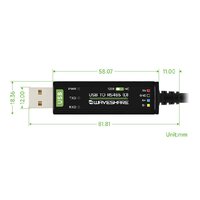 Industrieller USB auf RS485 Konverter mit TVS-Schutz - Ansicht 6
