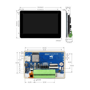 ESP32-S3 DevKit Touch LCD 4.3"  800x480, CAN, RS485, RTC - Ansicht 6