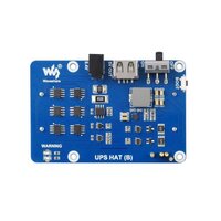 Waveshare UPS HAT (B) - USV mit Pogo-Pins für Raspberry Pi 5, 4B, 3B+ (5A, 2x 18650) - Ansicht 3