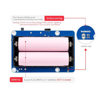 Waveshare UPS HAT (B) - USV mit Pogo-Pins für Raspberry Pi 5, 4B, 3B+ (5A, 2x 18650) - Ansicht 7