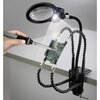 Dritte Hand mit Tischklemme, Lupe und LED-Beleuchtung ZD-11N-1 - Ansicht 4