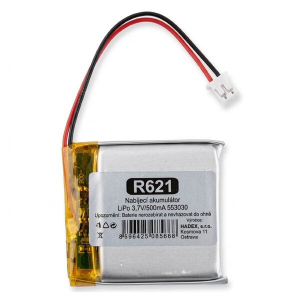 LiPo Akku 3,7V 500mAh 553030 mit JST-PH-Stecker und Schutzschaltung