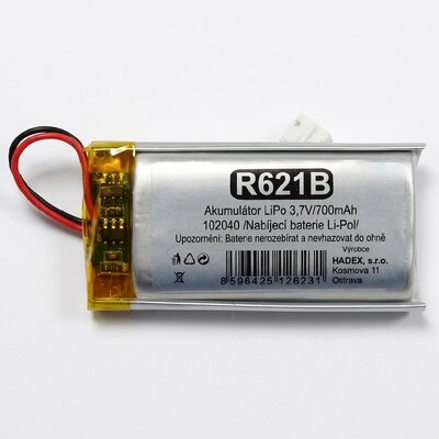 LiPo Akku 3,7V 700mAh 102040 mit JST-PH-Stecker und...