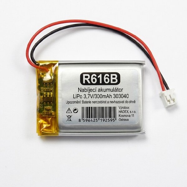 LiPo Akku 3,7V 300mAh 303040 mit JST-PH-Stecker und Schutzschaltung