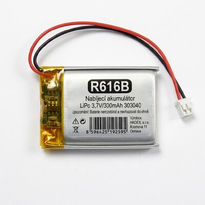 LiPo Akku 3,7V 300mAh 303040 mit JST-PH-Stecker und...