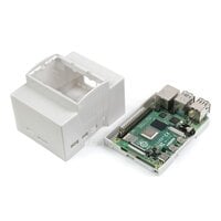 DIN Rail ABS Gehäuse für Raspberry Pi 4 mit Sichtfenster und HAT-Platz - Ansicht 3