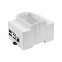 DIN Rail ABS Gehäuse für Raspberry Pi 4 mit Sichtfenster und HAT-Platz - Ansicht 4