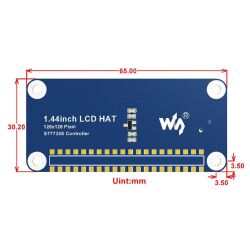 1.44inch LCD display HAT for Raspberry Pi