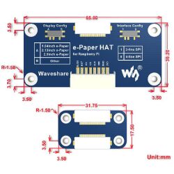 7.5inch E-Ink display HAT for Raspberry Pi, three-color