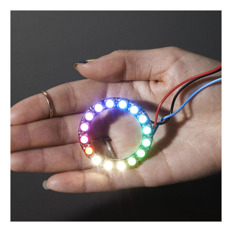 NeoPixel Ring - 16 x 5050 RGB LED with Integrated Drivers