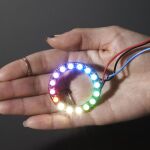 NeoPixel Ring - 16 x 5050 RGBW LEDs w/ Integrated Drivers - Natural White - ~4500K