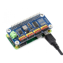 Servo Driver HAT for Raspberry Pi with 16-Channel 12-Bit and I2C