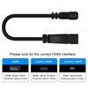 Micro HDMI auf HDMI Adapter Kabel linksseitig - Ansicht 2