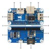 Ethernet / USB HUB HAT for Raspberry Pi - 1 x RJ45 - 3 x USB - Ansicht 7